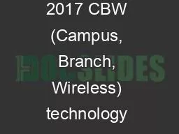 PPT-OCP Summit 2017 CBW (Campus, Branch, Wireless) technology show case