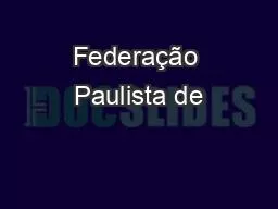 PPT-Federação Paulista de