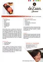 GlutenFree Strawberry Rose Chocolate Eclairs by Michel