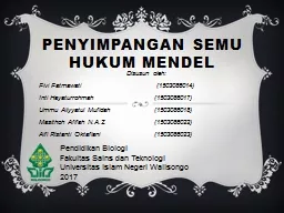 penyimpangan semu hukum mendel