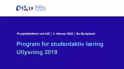 Program for studentaktiv læring