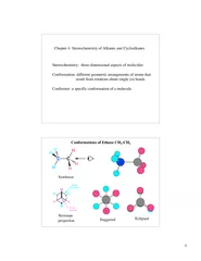 Chapter  Stereochemistry of Alkanes and Cycloalkanes S