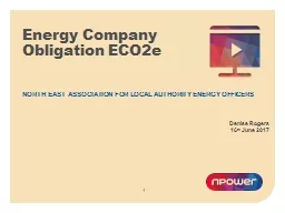 Energy Company Obligation ECO2e