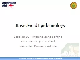 Basic Field Epidemiology