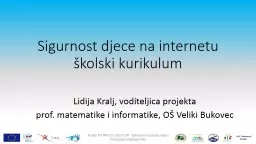 Sigurnost djece na internetu