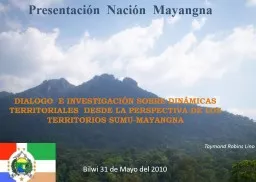 Presentación  Nación  Mayangna