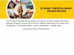 PPT-The Ek Bharat Shrestha