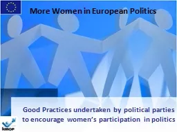 More Women in European Politics