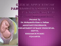 CLINICAL APPLICATION OF PANCHABHOTIKA SIDDHANTA IN