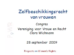 PPT-Zelfbeschikkingsrecht van vrouwen