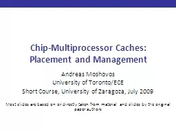 Chip-Multiprocessor Caches: