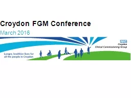 Croydon FGM Conference March 2016