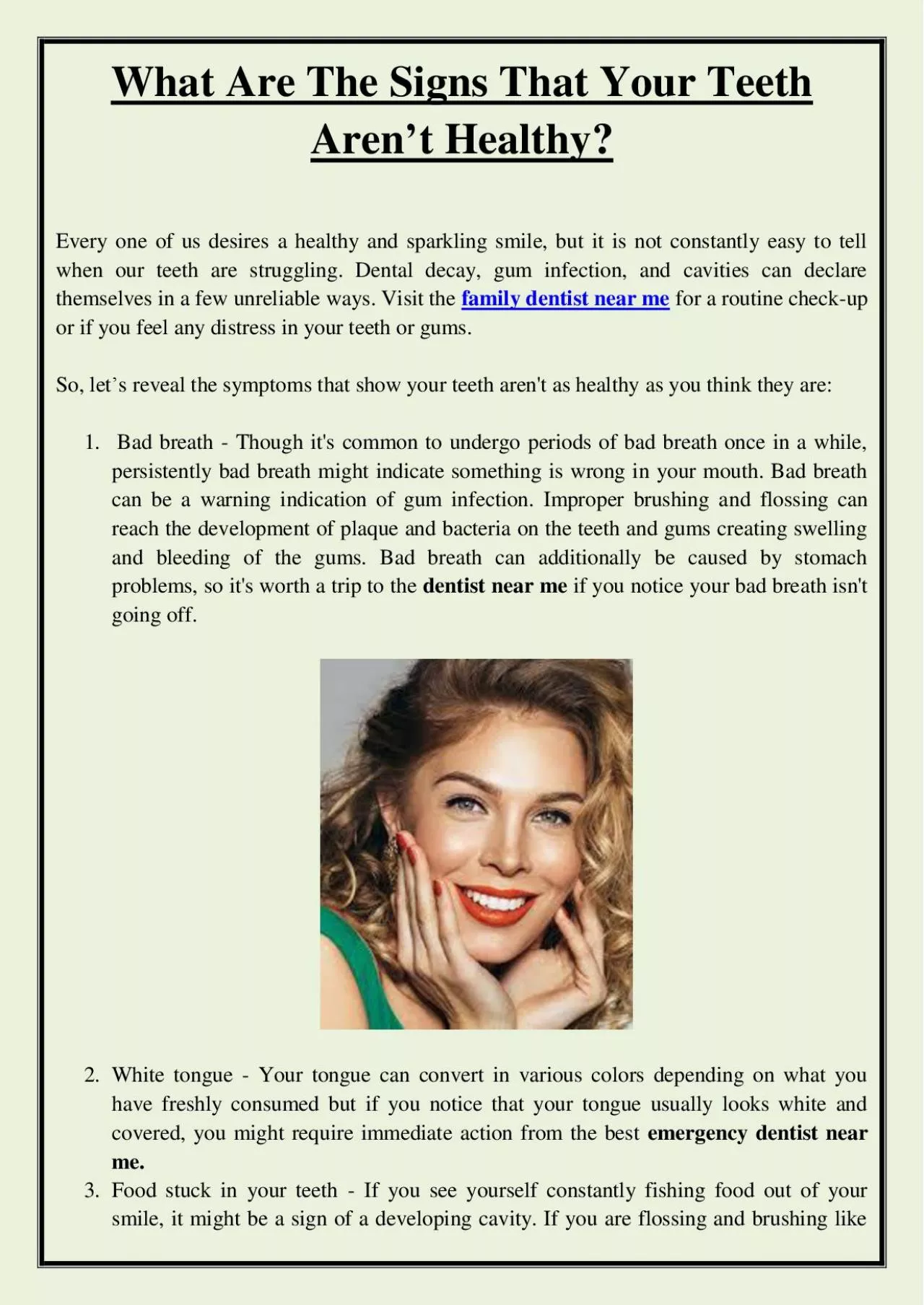 PDF-What Are The Signs That Your Teeth Aren’t Healthy?