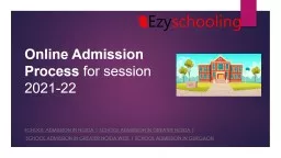 Online School Admission Process for session 2021-22