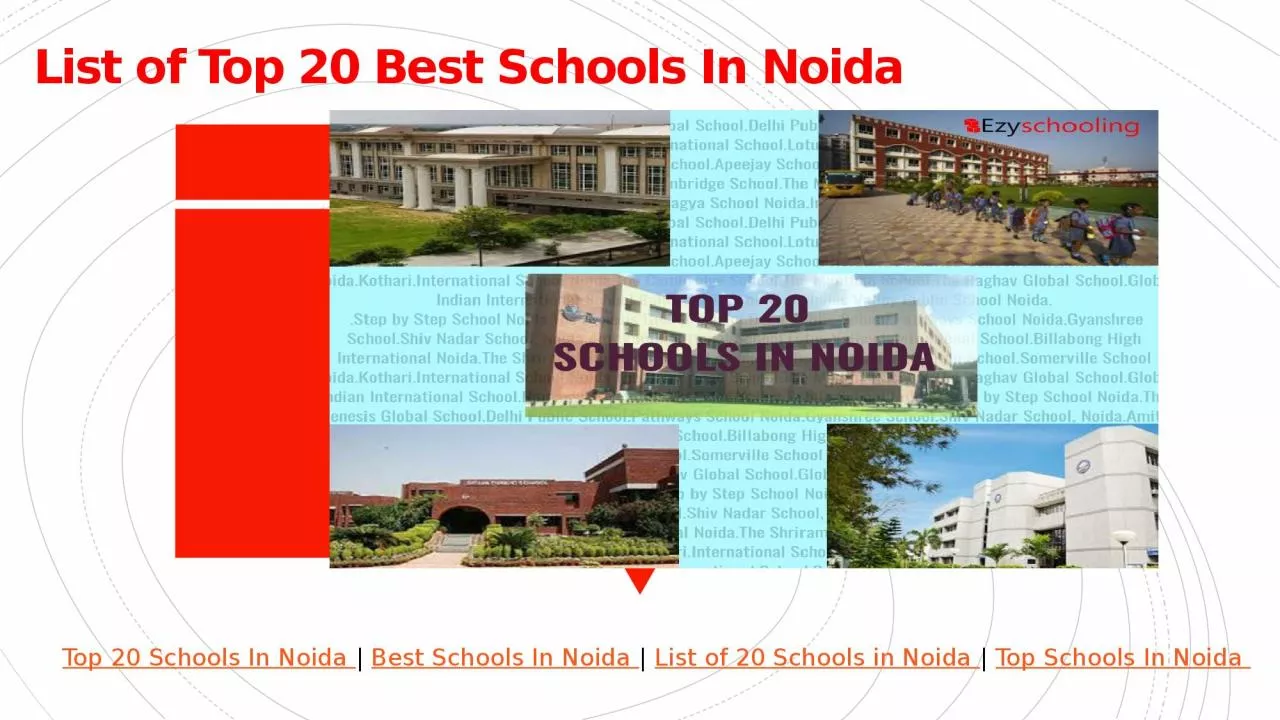 PPT-List of Top 20 Best Schools In Noida