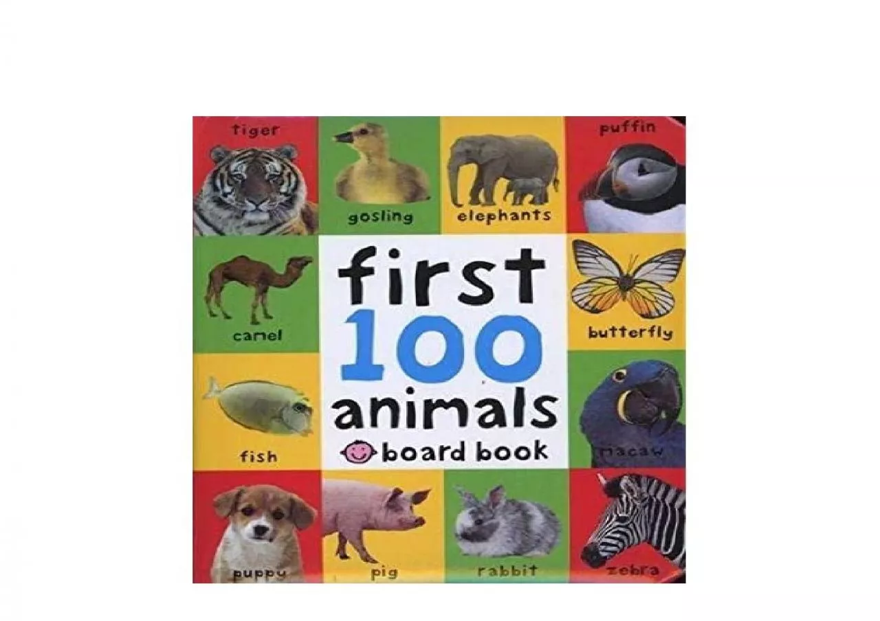 PDF-EPUB FREE First 100 Animals First 100 Soft to Touch Board Books Cover May Vary