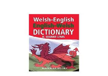 EPUB FREE  WelshEnglish Dictionary EnglishWelsh Dictionary