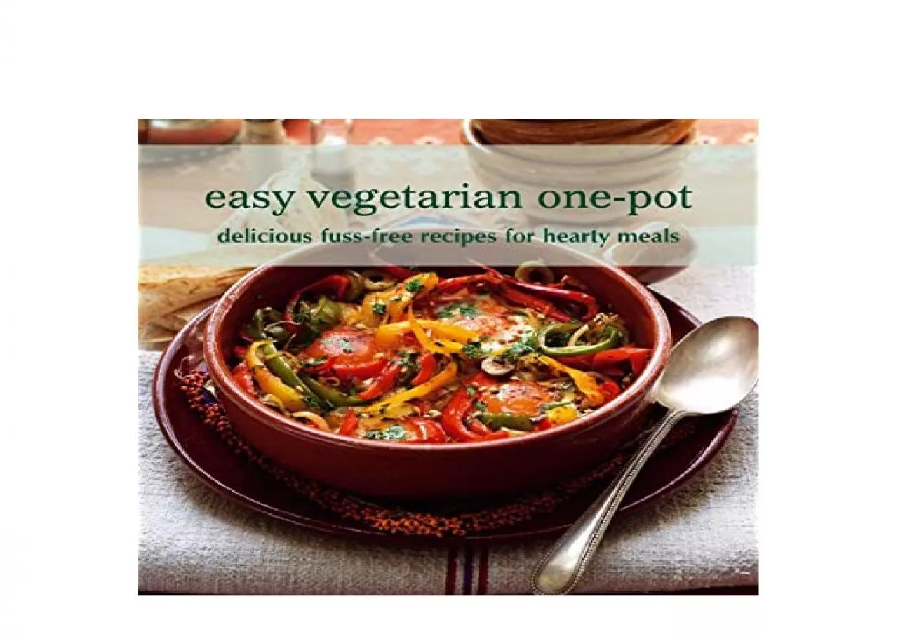 PDF-EPUB FREE Easy Vegetarian Onepot Delicious fussfree recipes for hearty meals Cookery