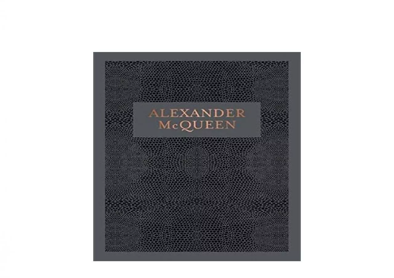 PDF-EPUB FREE Alexander McQueen