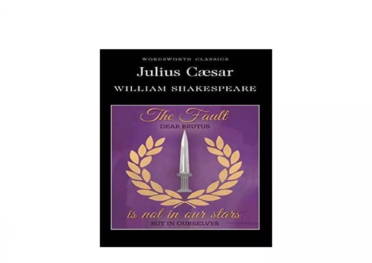 PDF-EPUB FREE Julius Caesar Wordsworth Classics