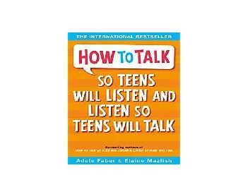 EPUB FREE  How to Talk so Teens will Listen  Listen so Teens will Talk