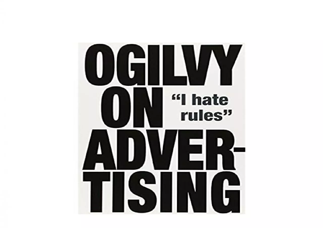 PDF-EPUB FREE Ogilvy on Advertising