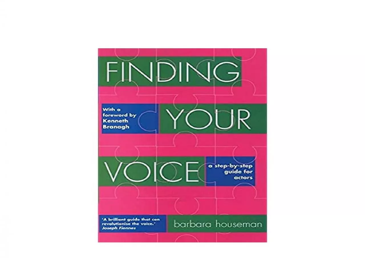 PDF-EPUB FREE Finding Your Voice A Complete Voice Training Manual for Actors Nick Hern Books