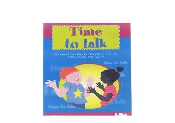 EPUB FREE  Time to Talk A Programme to Develop Oral and Social Interaction Skills for