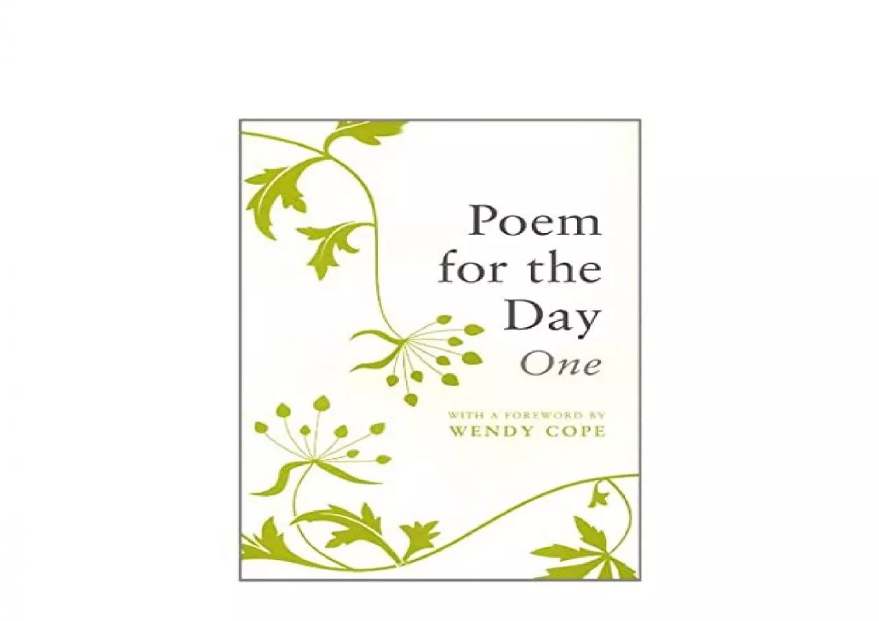 PDF-EPUB FREE Poem for the Day One