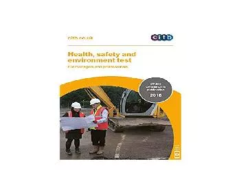 EPUB FREE  Health safety and environment test for managers and professionals 2018 GT20018