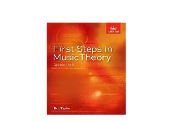 EPUB FREE  First Steps in Music Theory Grades 15 Grades 1 to 5