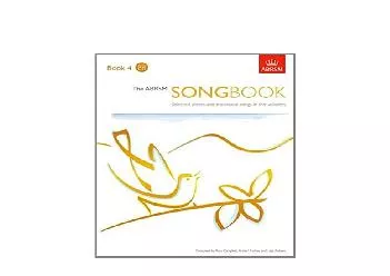 EPUB FREE  The ABRSM Songbook Book 4 Selected pieces and traditional songs in five volumes Bk 4 ABRSM Songbooks ABRSM