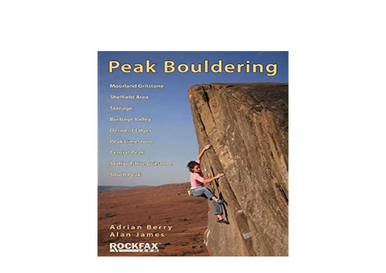 PDF-EPUB FREE Peak Bouldering Rockfax