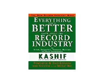EPUB FREE  Everything Youd Better Know About the Record Industry