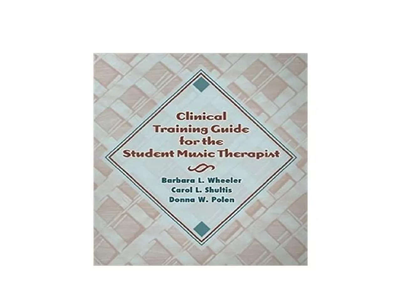 PDF-EPUB FREE Clinical Training Guide for the Student Music Therapist