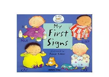 EPUB FREE  My First Signs BSL Baby Signing