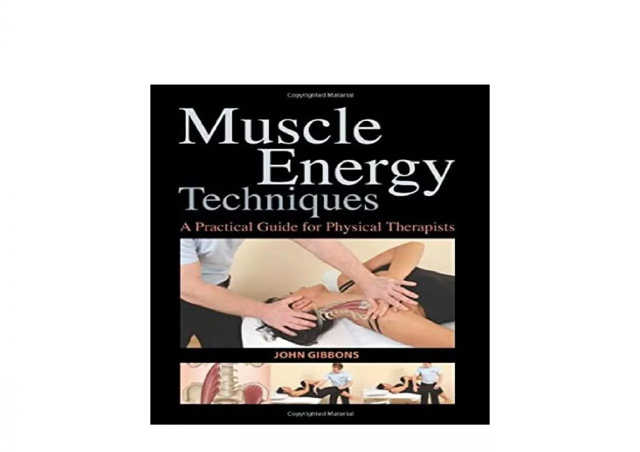 PDF-EPUB FREE Muscle Energy Techniques A Practical Handbook for Physical Therapists