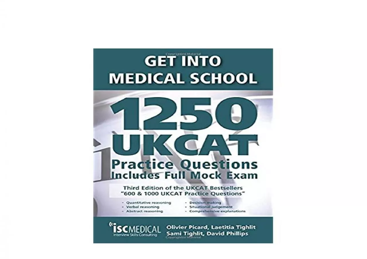 PDF-EPUB FREE Get into Medical School 1250 UKCAT Practice Questions Includes Full Mock Exam