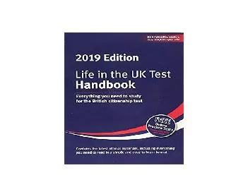 EPUB FREE  Life in the UK Test Handbook 2019 Everything you need to study for the British
