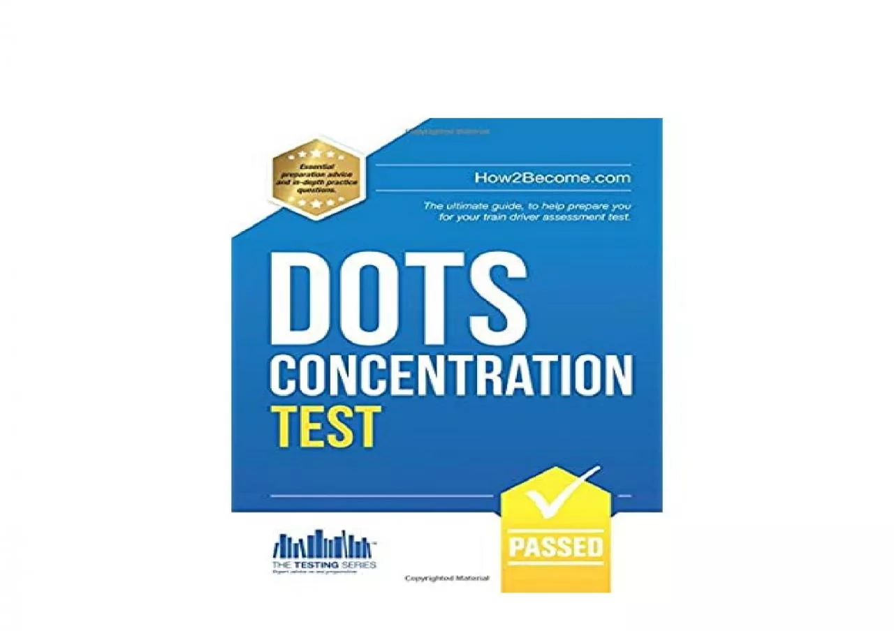 PDF-EPUB FREE Dots Concentration Tests The ultimate guide to help prepare you for your train