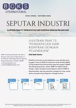 Seputar Industri 2nd Ed Okt 2020 PSAK 72