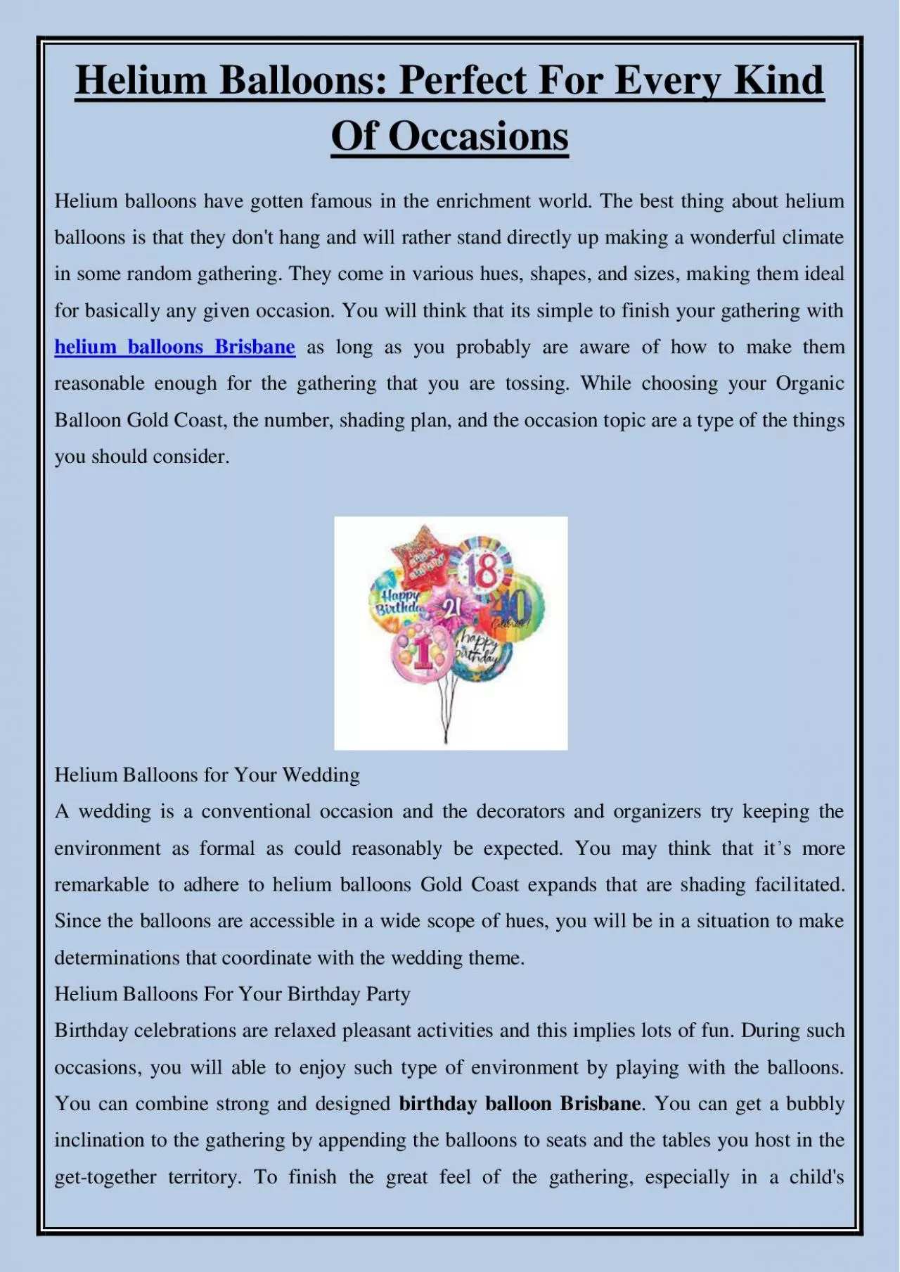 PDF-Helium Balloons: Perfect For Every Kind Of Occasions