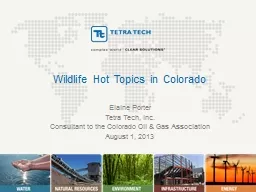 Wildlife Hot Topics in Colorado