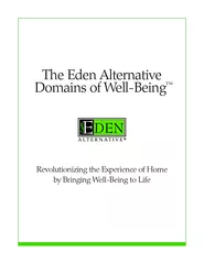 The Eden Alternative Domains of WellBeing Revolutioniz