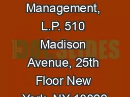 Valinor Management, L.P. 510 Madison Avenue, 25th Floor New York, NY 10022