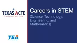 Careers in STEM  (Science, Technology, Engineering, and Mathematics)
