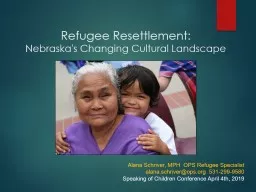Refugee Resettlement:  Nebraska's