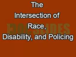 The Intersection of Race, Disability, and Policing