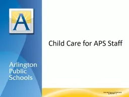 Child Care for APS Staff