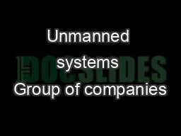 Unmanned systems Group of companies